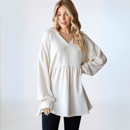 Baby Doll Cut Bishop Sleeve Tunic CLEARANCE FINAL SALE