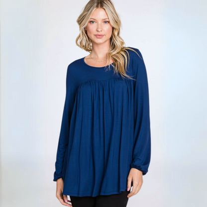 Jersey Knit Long Sleeve Tunic CLEARANCE FINAL SALE