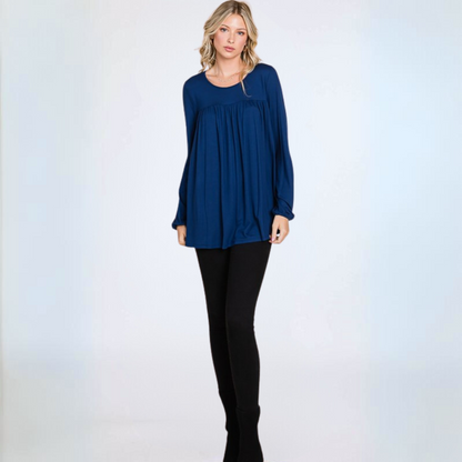 Jersey Knit Long Sleeve Tunic CLEARANCE FINAL SALE