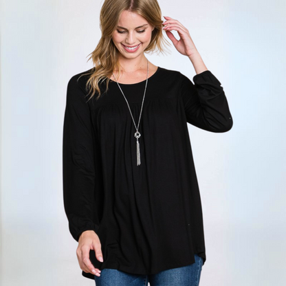 Jersey Knit Long Sleeve Tunic CLEARANCE FINAL SALE
