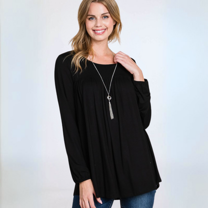 Jersey Knit Long Sleeve Tunic CLEARANCE FINAL SALE