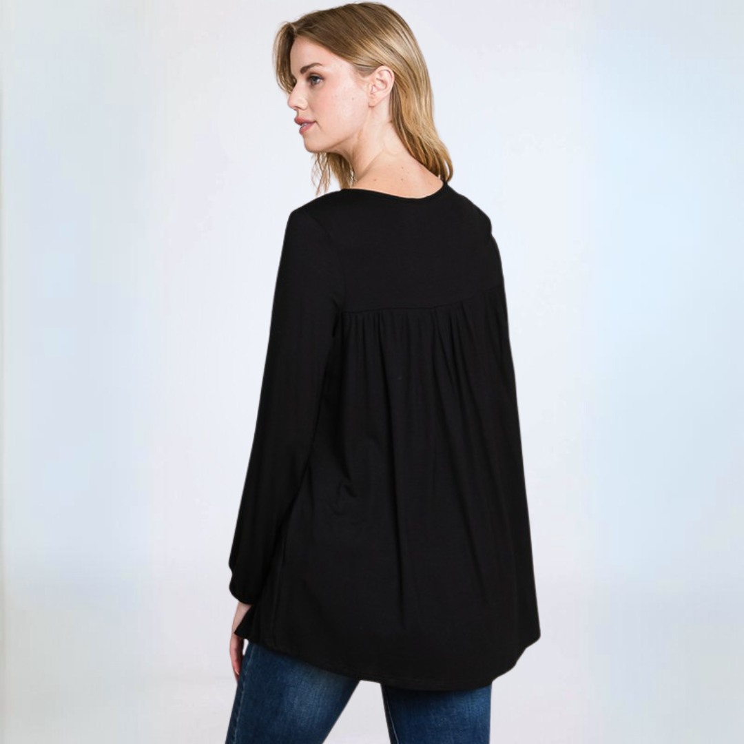 Jersey Knit Long Sleeve Tunic CLEARANCE FINAL SALE