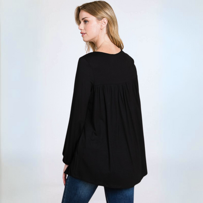 Jersey Knit Long Sleeve Tunic CLEARANCE FINAL SALE