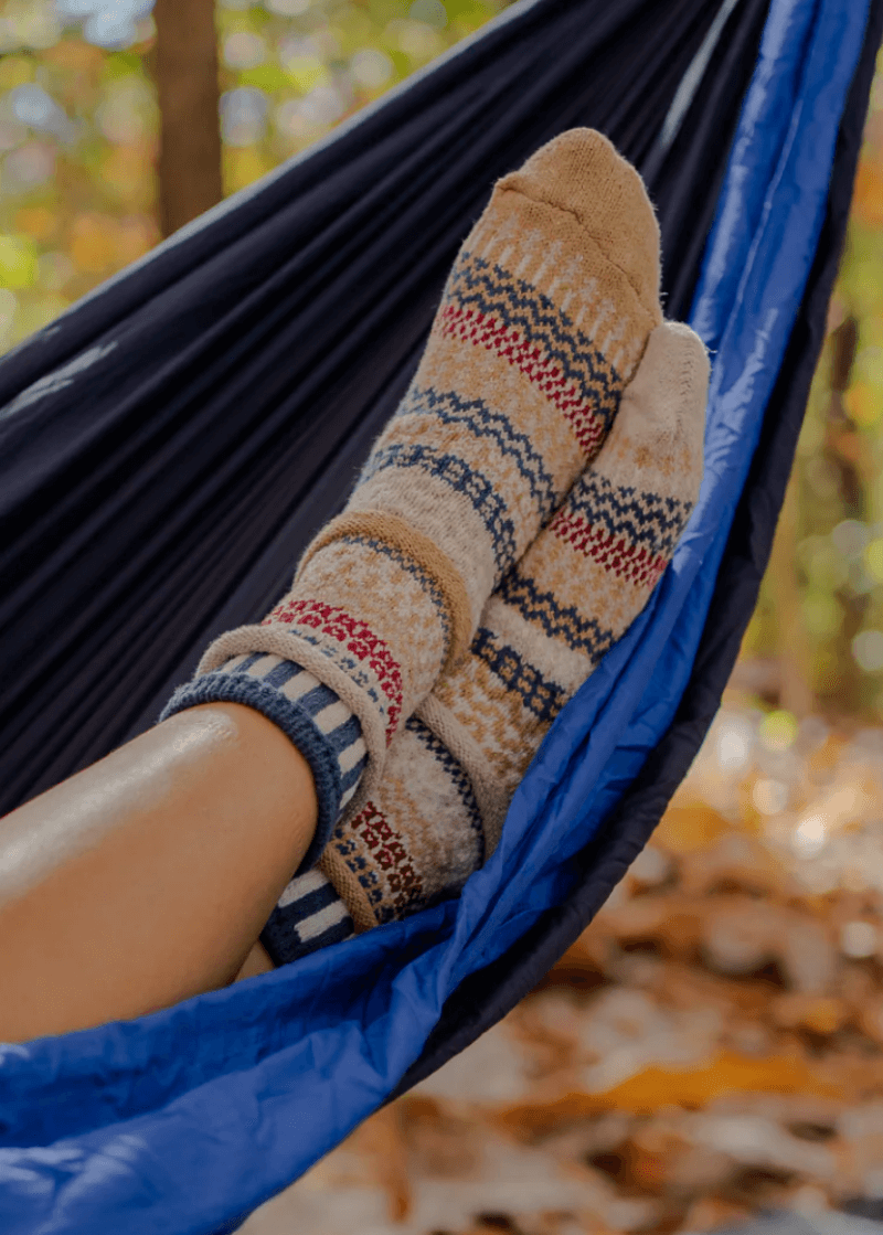 BATEAU MOUCHE Knitted Crew Socks Made in USA by Solmate