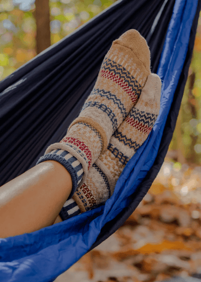 BATEAU MOUCHE Knitted Crew Socks Made in USA by Solmate