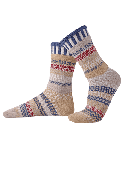 BATEAU MOUCHE Knitted Crew Socks Made in USA by Solmate