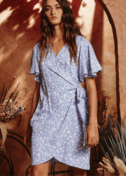 Brook True Wrap Style Mini Dress CLEARANCE FINAL SALE