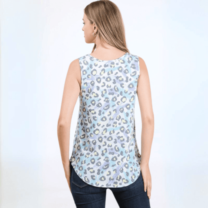 Pastel Leopard Print Top CLEARANCE FINAL SALE