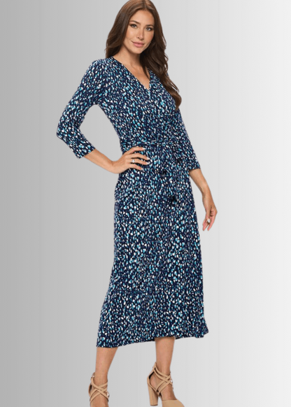 Sleigh the Day Wrap Dress Made in USA