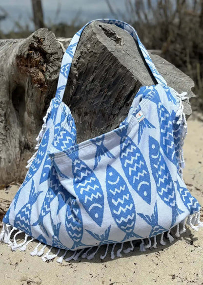 Pattern 3 in 1 Turkish Cotton Beach Bag