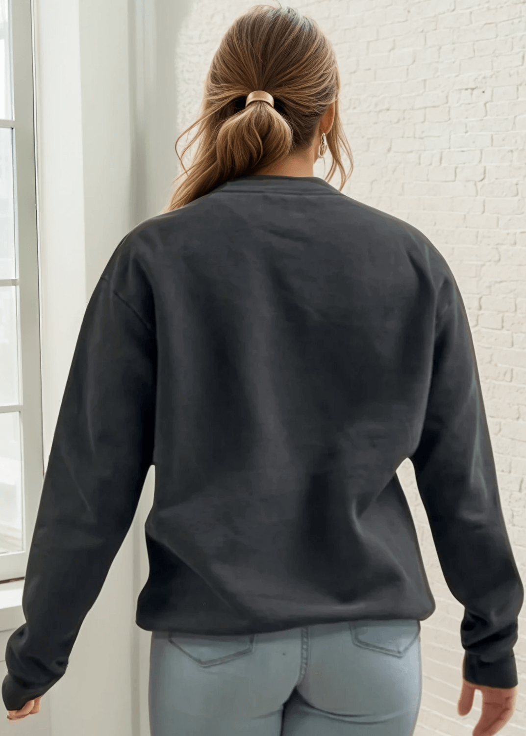 Brynlee Heavyweight Crew Neck Fleece Sweatshirt