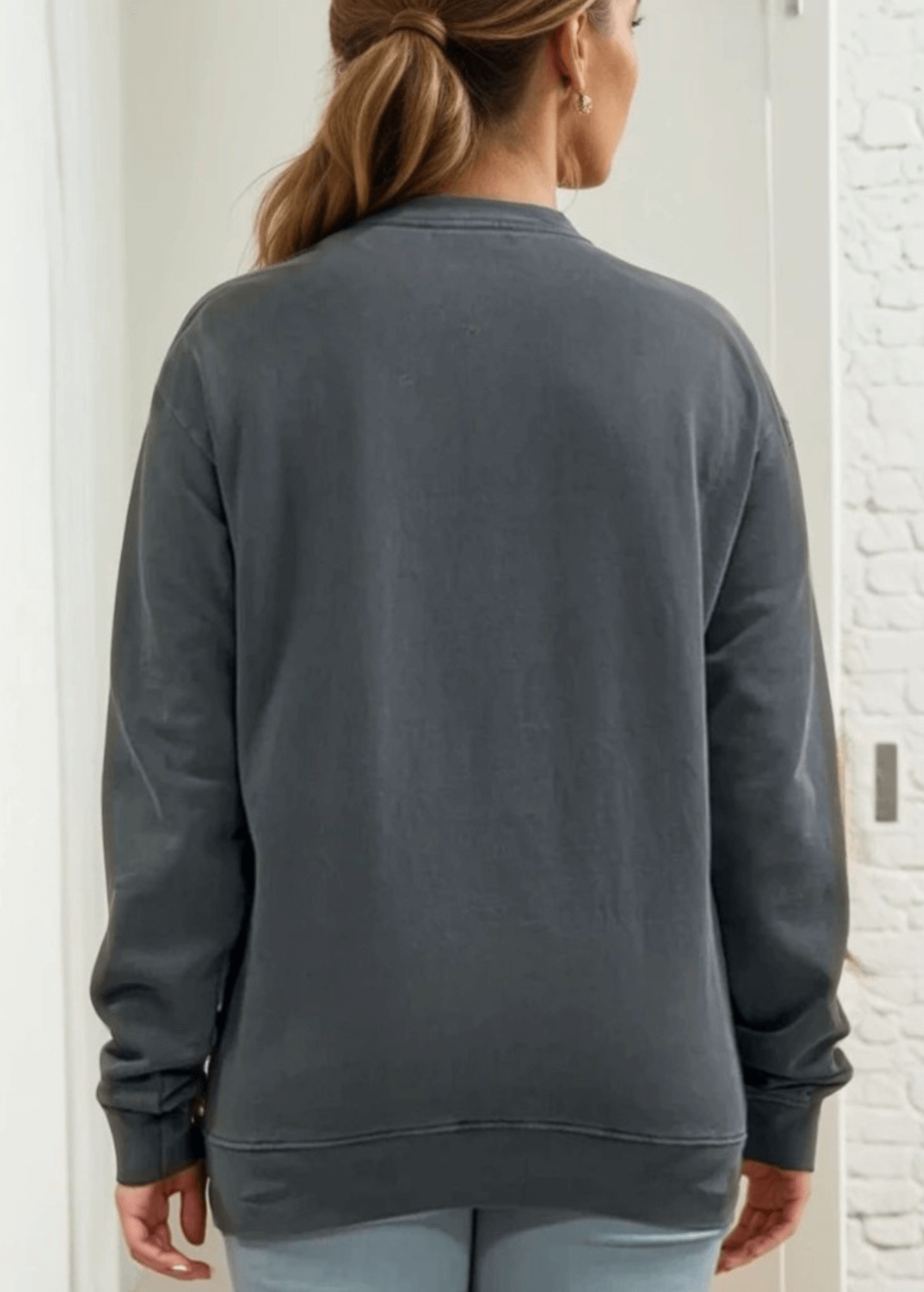 Brynlee Heavyweight Crew Neck Fleece Sweatshirt