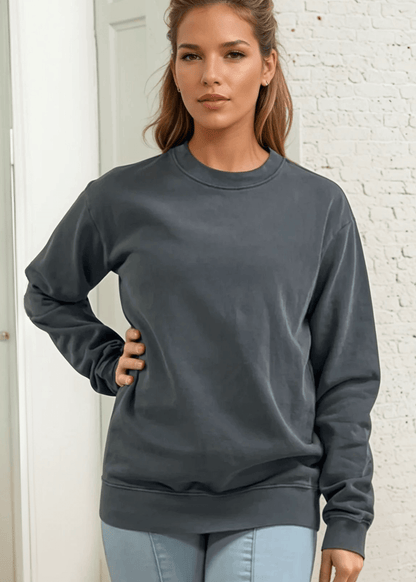 Brynlee Heavyweight Crew Neck Fleece Sweatshirt