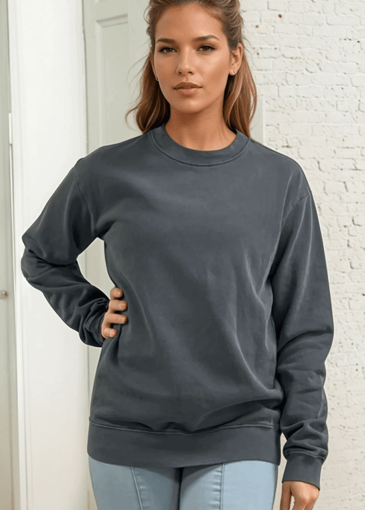 Brynlee Heavyweight Crew Neck Fleece Sweatshirt