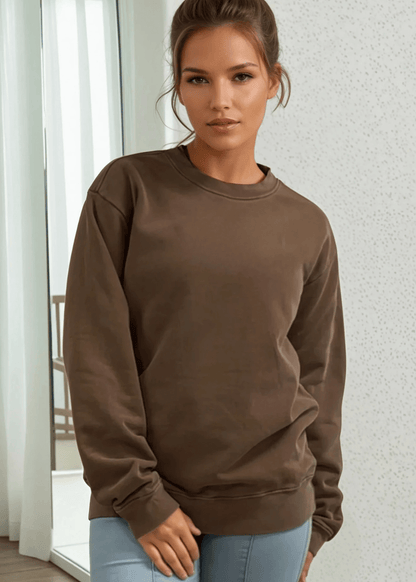 Brynlee Heavyweight Crew Neck Fleece Sweatshirt