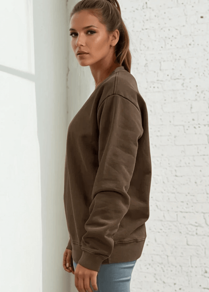 Brynlee Heavyweight Crew Neck Fleece Sweatshirt