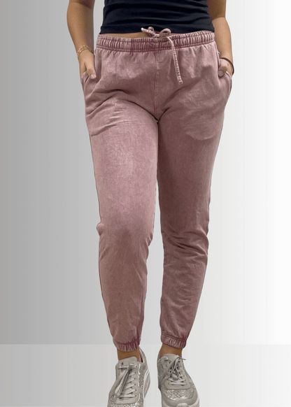 All Day French Terry Pocket Joggers in Light Denim