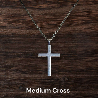 FAITH Classic Cross Necklace - Bronze