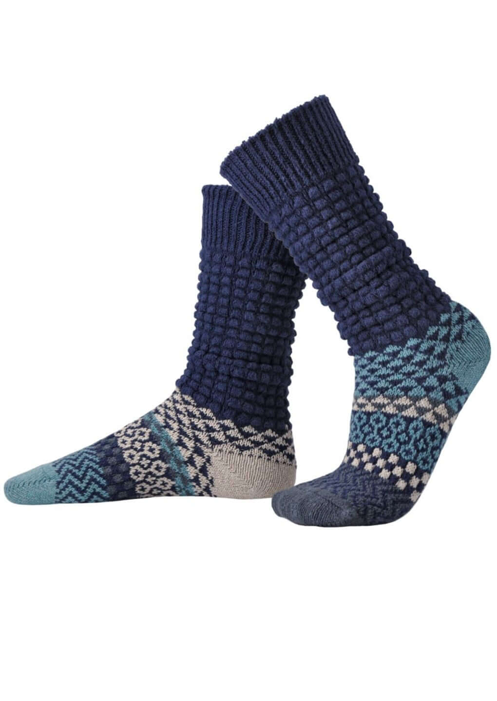 CERULEAN Knitted Fusion Slouch Socks Made in USA