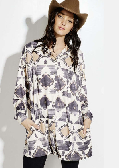 Take Time to Reflect Aztec Jacket CLEARANCE FINAL SALE