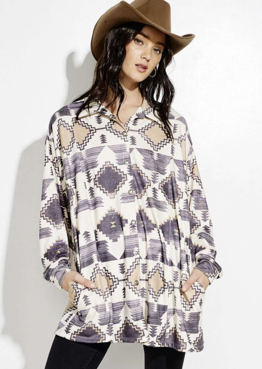 Take Time to Reflect Aztec Jacket CLEARANCE FINAL SALE