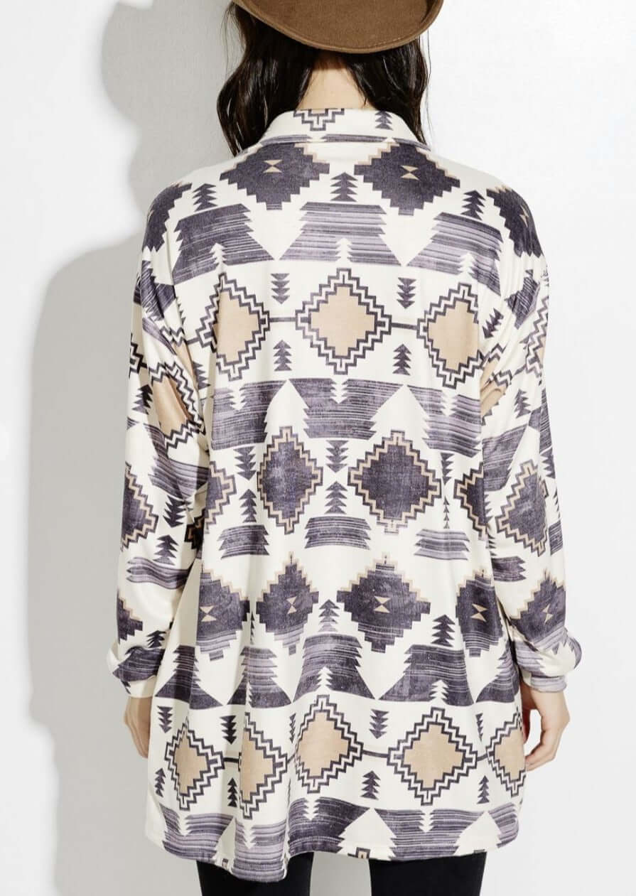 Take Time to Reflect Aztec Jacket CLEARANCE FINAL SALE