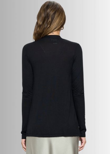 Very Versatile Jersey Cardigan in Black