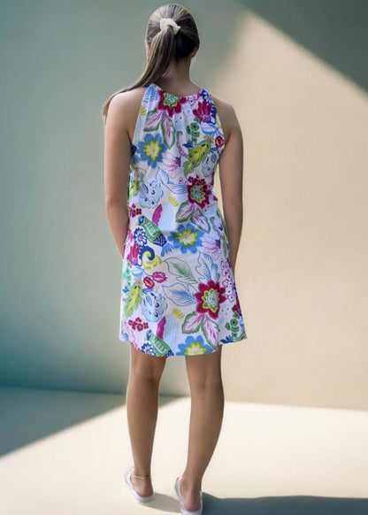 Charleston Dress in Paradise Print CLEARANCE FINAL SALE
