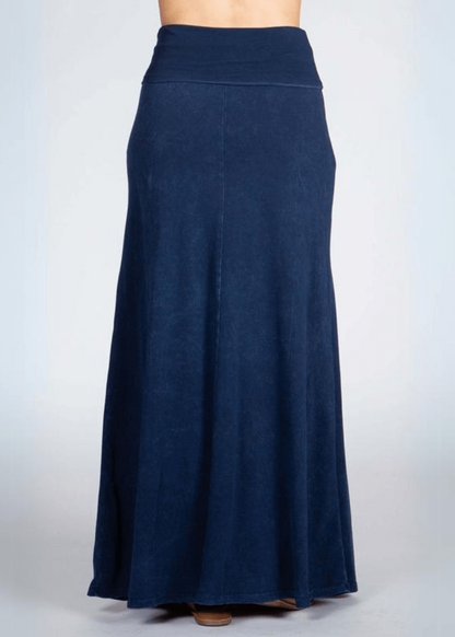 American Cotton Maxi Skirt (Blue)
