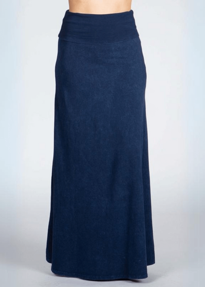 American Cotton Maxi Skirt (Blue)