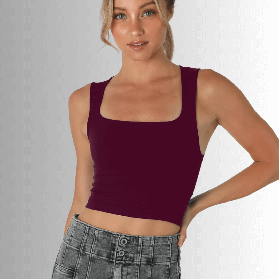 Nikibiki Clean Line Square Neck Bra Top Made in USA