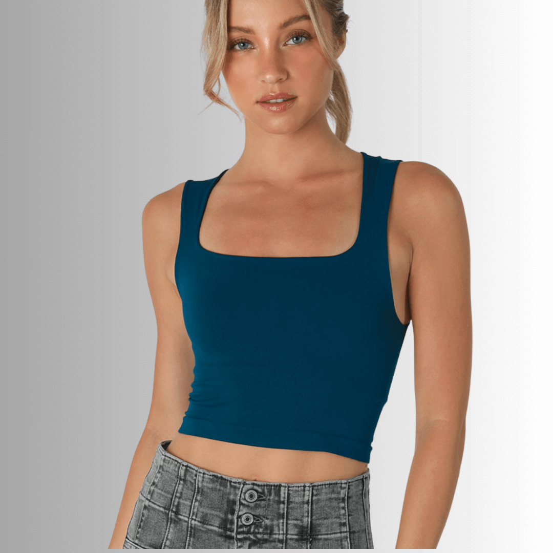 Nikibiki Clean Line Square Neck Bra Top Made in USA
