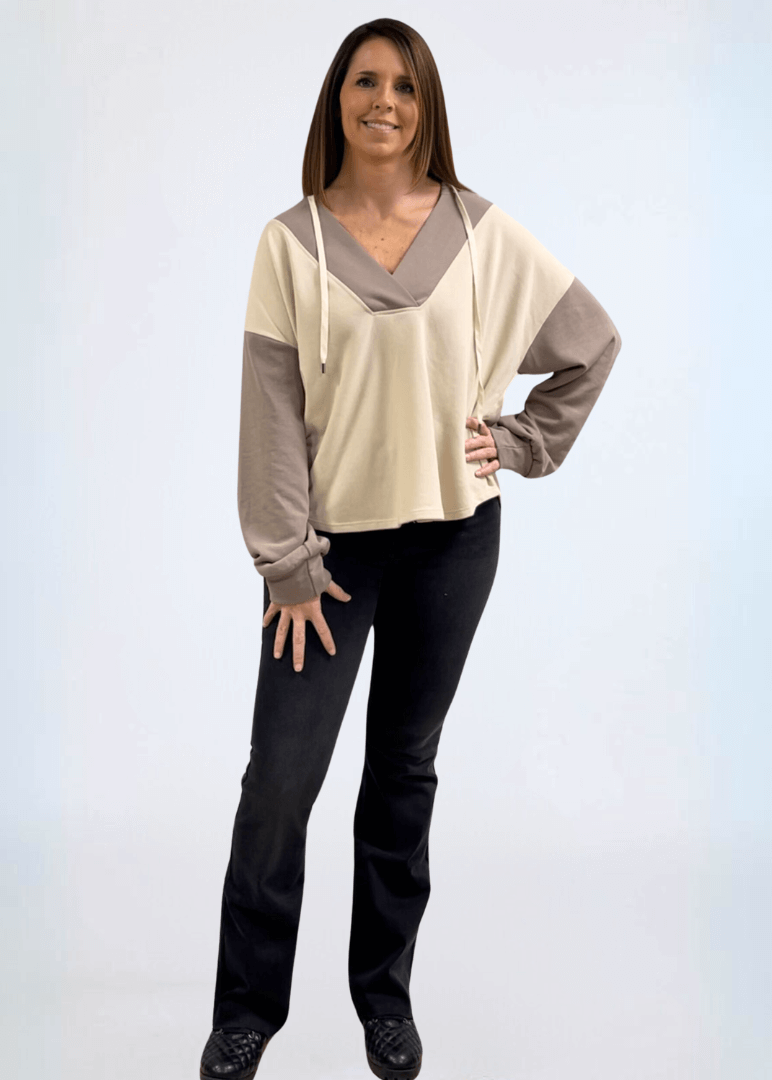 Color Block Hoodie - CLEARANCE FINAL SALE