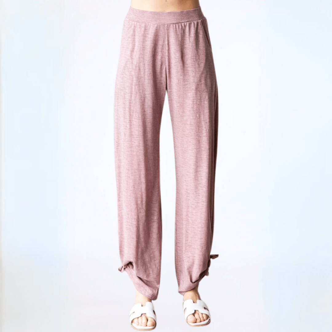 Boho Vibes Tie Hem Pants CLEARANCE FINAL SALE