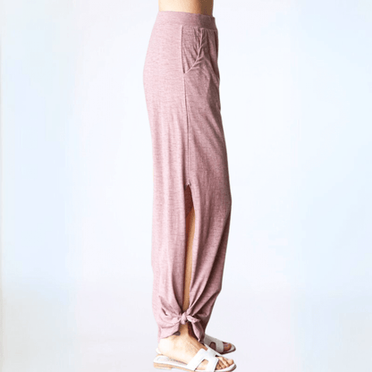 Boho Vibes Tie Hem Pants CLEARANCE FINAL SALE