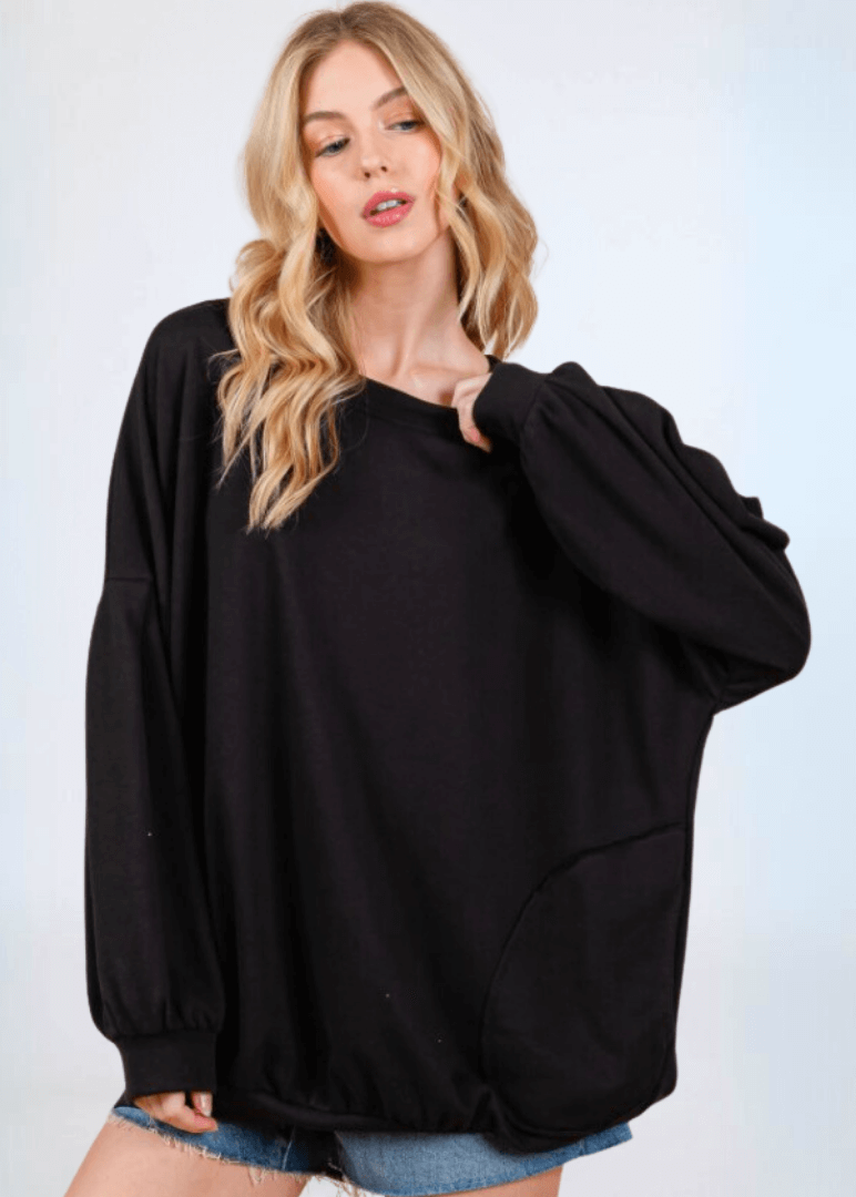 Cozy Convenient Pocket Sweatshirt - CLEARANCE FINAL SALE