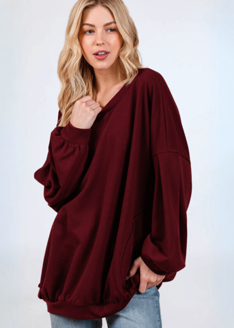 Cozy Convenient Pocket Sweatshirt - CLEARANCE FINAL SALE
