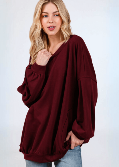 Cozy Convenient Pocket Sweatshirt - CLEARANCE FINAL SALE