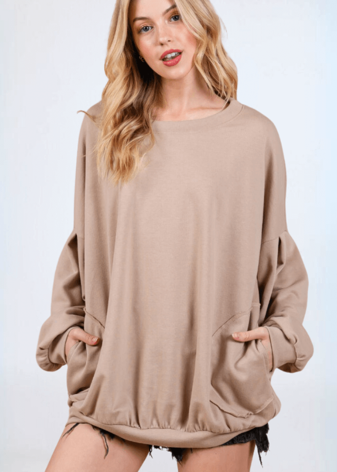 Cozy Convenient Pocket Sweatshirt - CLEARANCE FINAL SALE