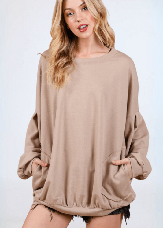 Cozy Convenient Pocket Sweatshirt - CLEARANCE FINAL SALE