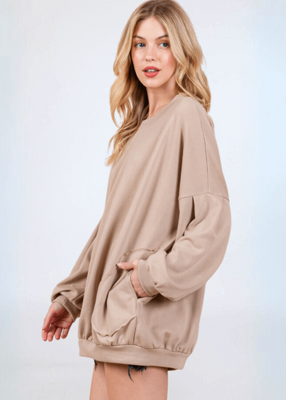 Cozy Convenient Pocket Sweatshirt - CLEARANCE FINAL SALE