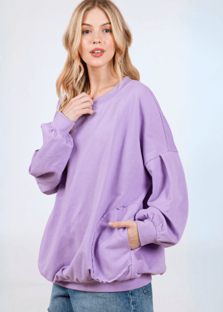 Cozy Convenient Pocket Sweatshirt - CLEARANCE FINAL SALE
