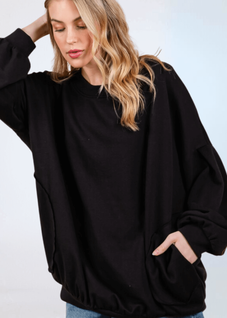 Cozy Convenient Pocket Sweatshirt - CLEARANCE FINAL SALE