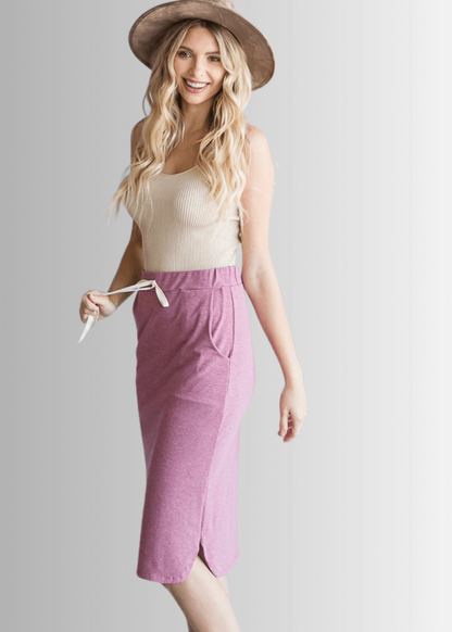 Casual Cotton Skirt Made in USA