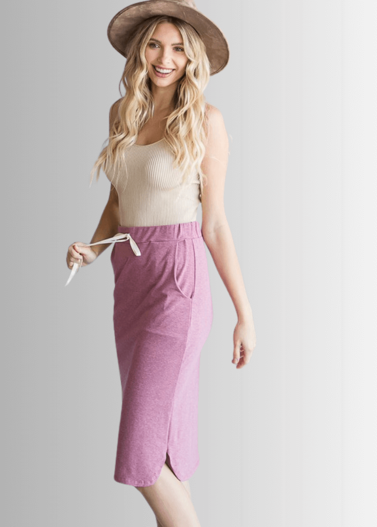 Casual Cotton Skirt Made in USA
