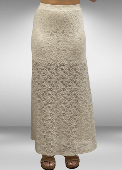 Yellowstone Leopard Lace Maxi Skirt