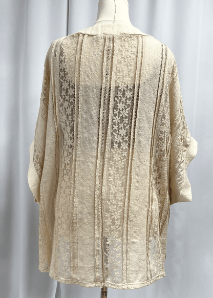 Daisy Lace Cream Cardigan
