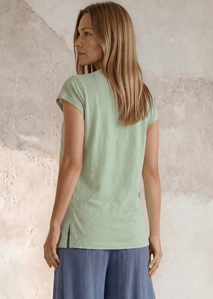Meghan Tee with Lotus Flower Graphic