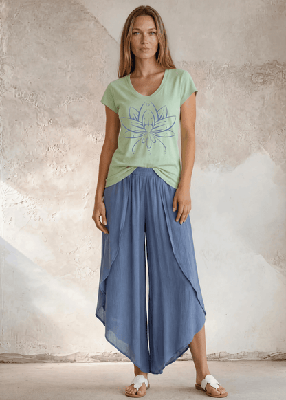 Meghan Tee with Lotus Flower Graphic