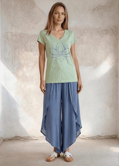 Meghan Tee with Lotus Flower Graphic
